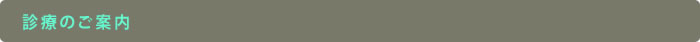 診療のご案内